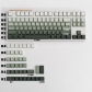 Seaweed Full PBT Gradient Green Dip-dye Keycaps Set Doubleshot Backlit OEM Profile for Cherry MX Mechanical Keyboard